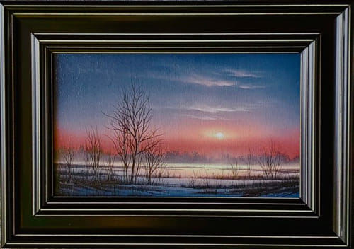 Winter Sunrise 6x10 $650 at Hunter Wolff Gallery